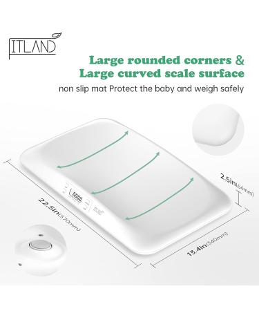 FITLAND Baby Scale Pet Scale 44lb Rechargeable Digital Infant Scale | Hold Function | Multi-Function Toddler Scale - Accurate Newborn Pediatric Scale for Baby, Cat, and Dog - Buy Online on GoSupps.com