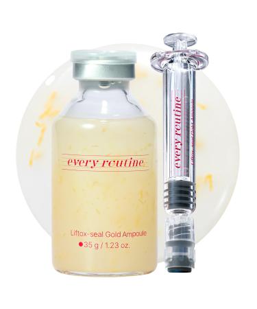every routine Liftox-Seal Gold Ampoule Firming & Radiance-Boosting Serum with Volufiline and Gold Complex, Moisture-Sealing Elasticity Booster for Plump, Glowing Skin (35 g / 1.23 oz)