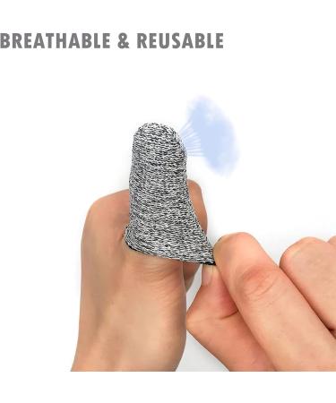 Finger Cots Cut Resistant Reusable Protector Finger Covers Finger Sleeves Finger Gloves Life Extender Thumb Protector for Kitchen Work Sculpture Anti-Slip DIP Working Gardening (Grey) 20 PCS - Buy Online on GoSupps.com