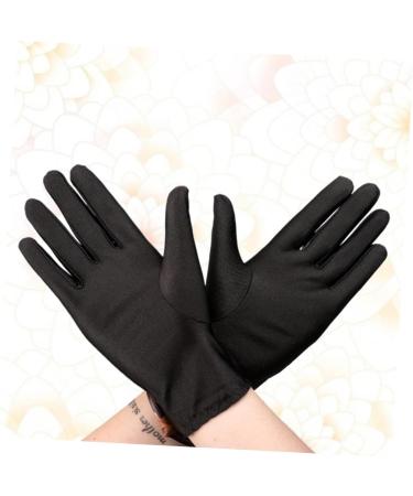 Healeved 6 Pairs Elastic Etiquette Gloves Sunscreen Gloves Warm Work Gloves Spa Lotion Glove Moisturizing Glove Protective Labor Gloves Black Cotton Gloves Dry White Gloves Travel Jewelry - Buy Online on GoSupps.com