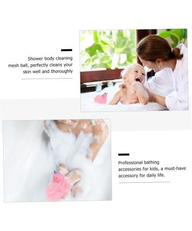 2pcs Unicorn Bath Ball for Kids - Cartoon Bath Scrubber & Poufs | Toddler Shower Mesh Ball - Perfect for Fun Bath Time - Buy Online on GoSupps.com