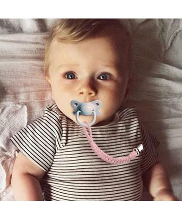 Pacifier Chain Baby Boy 4 Pack - BPA-Free Holder Leash Set for All Pacifiers & Teething Toys - Perfect Baby Shower Gift - Buy Online on GoSupps.com