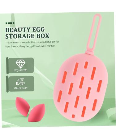 Angoily Box Beauty Egg Storage Bag - Pink Sponge Egg Tray for Travel 7.8x6cm | International Shipping - Buy Online on GoSupps.com