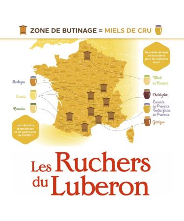 Les Ruchers du Luberon - Creamy French Honey 750 g - Raw French Honey - Natural - Unfiltered - Naturally Crystallized - Buy Online on GoSupps.com
