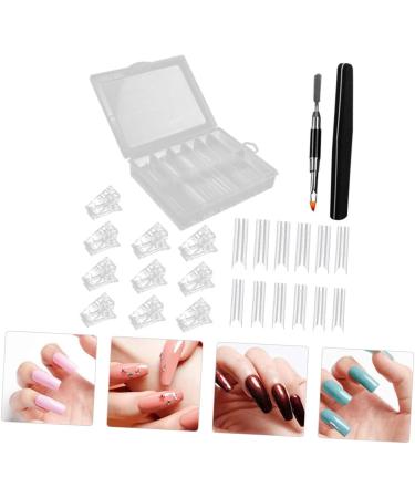 DOITOOL 1 Set Nail Set Nail Fixing Clips Nail Curve c Clip Nail Kits Nail Art Kit Nail DIY Manicure Kit Stiletto Gel Nail Finger Extension Clamp Plastic Major Nail Glue White - Buy Online on GoSupps.com