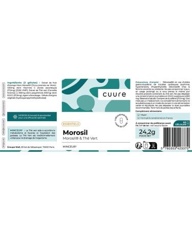 Morosil 400 mg & Th Vert - CUURE - Fabriqu en France - Buy Online on GoSupps.com