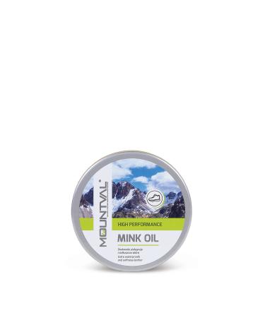 Mountval Mink Oil Quality Shoe Dubbin Oil Nourishes Waterproofs And Protects Outdoor Shoes Made Of Leather For Men and Women 100 ml (Transparent) - Buy Online on GoSupps.com
