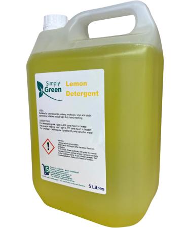 2 x 5 Litre Lemon Detergent for Walls Cutlery and Worktops Simply Green - Buy Online on GoSupps.com