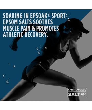 Epsoak SPORT Epsom Salt for Athletes - PURE UNSCENTED Magnesium Sulfate (5lb Bulk Bag) - Buy Online on GoSupps.com