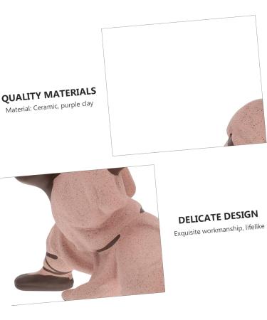 Zerodeko Home Decor 1pc Accessory for Adornment Desktop Office Creative Monk-Shaped Clay Ornament Decorative Decoration Pink 13X6.5CM - Buy Online on GoSupps.com