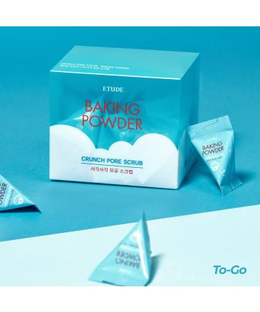 ETUDE Baking Powder Crunch Pore Scrub (0.25 Fl Oz x 24 Pouches) Facial Scrub 43.5% Baking Powder for Deep Cleansing Gentle Exfoliation Cooling Effect Hydrating Korean Skin Care Beauty - Buy Online on GoSupps.com