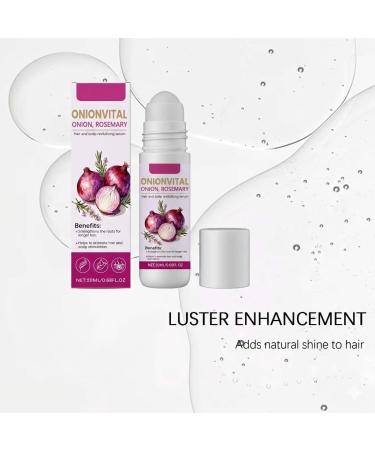 S rum capillaire roll-on l'oignon et au romarin s rum roll-on pour cuir chevelu produits paississants pour les cheveux et les hommes s rum nourrissant pour cheveux et cuir chevelu s rum de soin 2 pi ces. - Buy Online on GoSupps.com