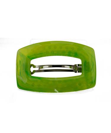 1pc rectangular patent clasp 92x58 in neon yellow-green - Made in Germany - WeLoveBeads