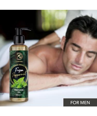 Premium 200ml Massage Oil - Almond Grape Seed Jojoba & Mint - Relaxation Oil for All Skin Types - Perfect for Couples - Buy Online on GoSupps.com