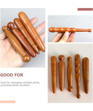 Buy Gleavi 3-in-1 Foot & Neck Massage Device | Wooden Thai Massage Tools for Reflexology & Trigger Point Relief - Buy Online on GoSupps.com