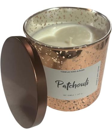 Patchouli Scented Soy Candle - 45+ Hour Burn - All Natural Aromatherapy Gift for Men & Women - Perfect Housewarming Candle - Buy Online on GoSupps.com