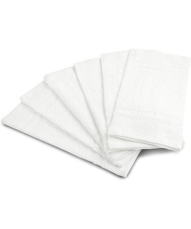 100% Cotton Washcloths 60 Pack | Highly Absorbent 400 GSM Face and Body Washcloth Bulk Pack | Soft Fingertip Towel for Bath Room | 12 x 12 Inches | White Pack of 60 - Buy Online on GoSupps.com