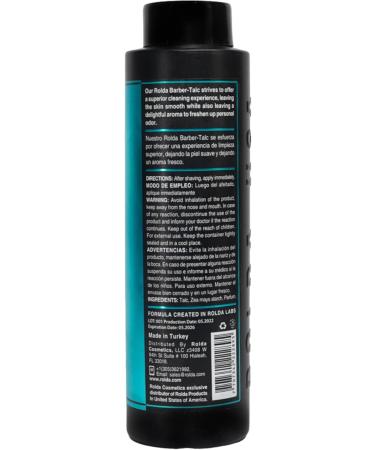 Rolda Men's Barber Talc Powder - White After-Shave Solution for Itchy Skin Relief & Freshness - Buy Online on GoSupps.com