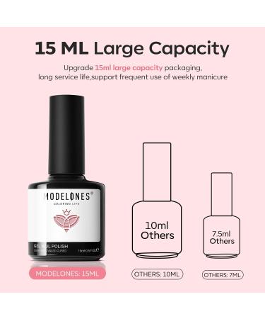 Modelones Jelly Gel Nail Polish 15ML Grey Pink Translucent Sheer Nude Colors Neutral Skin Tone Gel Polish Soak off U V LED Cured at Home Salon DIY French Manicure Nails Art Jelly Grey - Buy Online on GoSupps.com