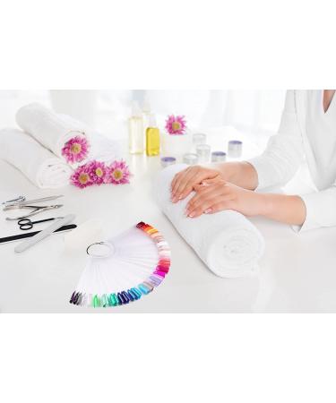 APEX Professional 50-Piece Nail Color Display Ring & Swatch Sticks - Clear Transparent Nail Art Pallet Tips - Buy Online on GoSupps.com