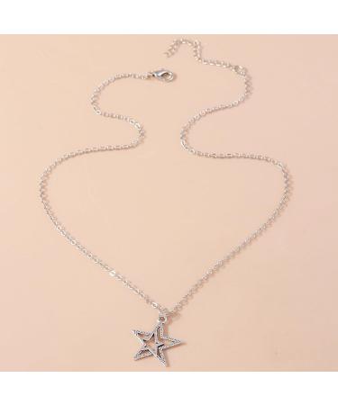Shop Oralgo's Elegant Star Trailer Necklace - Stylish Alloy Collarbone Chain for Everyday Wear - Buy Online on GoSupps.com