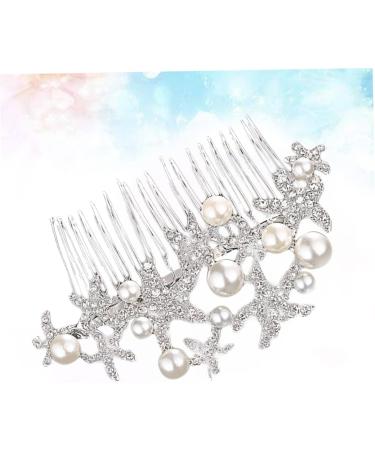 Housoutil Rhinestone Hair Headwear for Women Hair Combs for Women Alloy Hair Comb Hair Rhinestones Hair Comb for Bride Rhinestone Comb Tiara Crystal Hair Comb Women's Pearl Wedding - Buy Online on GoSupps.com