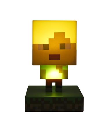 Paladone Minecraft Alex Icon Light BDP Mini Night Lamp Fun Pixelated Super Bright Collectable Multi Coloured