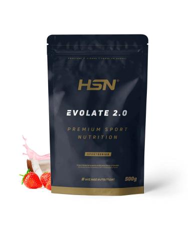 HSN HSN Evolate 2.0 Whey Protein Isolate | Strawberry Coconut Flavor 500g 16 servings per pack | Whey Protein Isolate CFM + Digestive Enzymes | Non-GMO Vegan Gluten-Free & Soy-Free