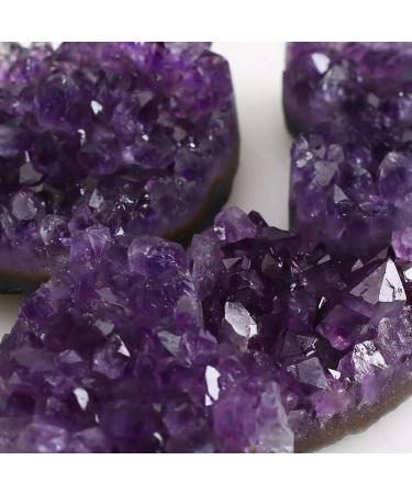 1pc 40mm-70mm Rough Natural Heart Shaped Amethyst Geode Cluster Crystals Stones Beautiful Crystal Home Goods (Size : 1pc 70mm) - Buy Online on GoSupps.com