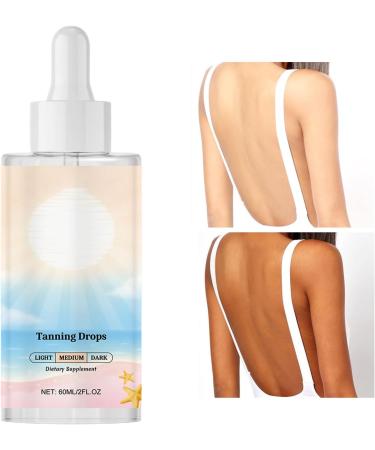  G n rique Tanning Drops 60ml Face and Body Liquid Tanner Brightening Moisturizing Formula Custom Glow Solution Ideal for Arms Legs Back Perfect Women Men Beach Days Travel Use - Buy Online on GoSupps.com