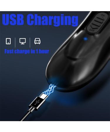 Electric Shaver for Men Electric Razor for Men USB Rechargeable Waterproof Electric Shaver Wet & Dry Rotary Shavers for Men Electric Shaving Razors with Pop-up Trimmer(Black) - Buy Online on GoSupps.com