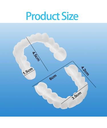 Jiazhou Hub Temporary Prostheses: 2 Pairs Cosmetic Veneers & Snap-On Dentures for a Natural Smile - Buy Online on GoSupps.com