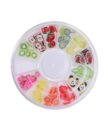 POPETPOP 12 Manicure Tool Nail Art Tools Diy Decoration for Nail Polymer Clay Slices for Nail Fruit