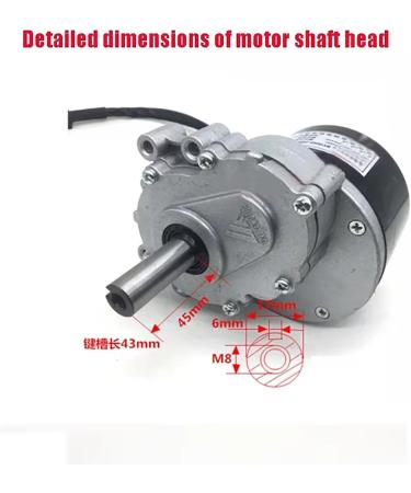 24v Electric Motor Brushed 250w Metal Low Speed Brush Motor 75r/min Electric Wheelchairs Brush Motor Accessory Sets Wheelchairs Mobility Scooters & Accessories - Buy Online on GoSupps.com