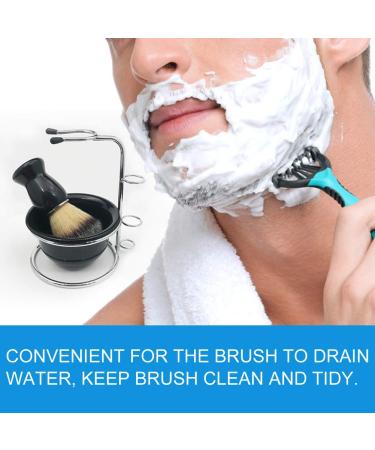 Professional Metal Shaving Brush Holder & Foam Soap Bowl Set - Multifunctional Bar Turf Tools for Grooming Accessories - Buy Online on GoSupps.com