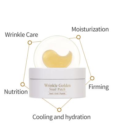The Skin House Wrinkle Golden Snail Patch (90g/60pcs) - Anti-Aging Moisturizing Patches for Ripe Skin Combat Wrinkles - Buy Online on GoSupps.com