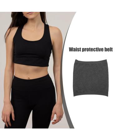 Gatuida Waist Belt Wrap - Lumbar Support & Winter Waist Warmer | Soft Abdominal Protector in Grey - Buy Online on GoSupps.com