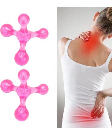 ZJchao Mini Handheld Body Massager - 4 Balls & 2 Pieces for Legs & Arms | Pink - Best International Shipping - Buy Online on GoSupps.com