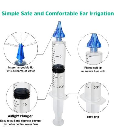 23Pcs Q-Grips Spiral Ear Wax Removal Tool Kit - Earwax Remover, Syringe, Silicone Cleaner, Bamboo Pick - Ear Irrigation Cleaning Set - Buy Online on GoSupps.com