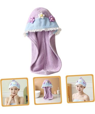 Beavorty Dry Hair Cap Hair Drying Cap Shower Caps Washcloth Turban Bathing Cap Hair Drying Hat Cute Rapid Hair Drying Hat Rapid Drying Hat The Flowers Towel Bath Skirt Scarf Coral Fleece As Shown 65.00X25.00X0.50CM - Buy Online on GoSupps.com