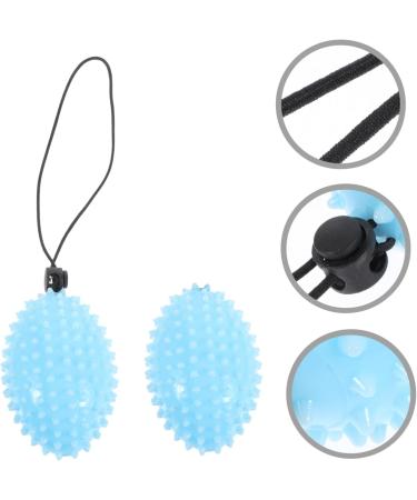 Lurrose 2-Piece Hand Strengthener Set | Rope Handball & Massage Device | Fitness Accessories for Rehabilitation & Finger Exercises | Handmade Blue Squeeze Balls - Buy Online on GoSupps.com