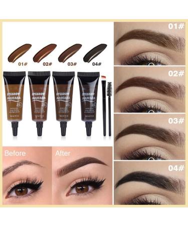 Tinted Eyebrow Tint (with two eyebrow tints) Waterproof smudge-proof eyebrow tinting kit Volumizing Eyebrow Mascara (4) - Buy Online on GoSupps.com