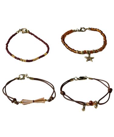 Kuaiyiju bracelet with acrylic pearls in the Bohemian style handmade retro manner-joint accessory hand-woven rope-arm-ripening jewelry for fashionistas