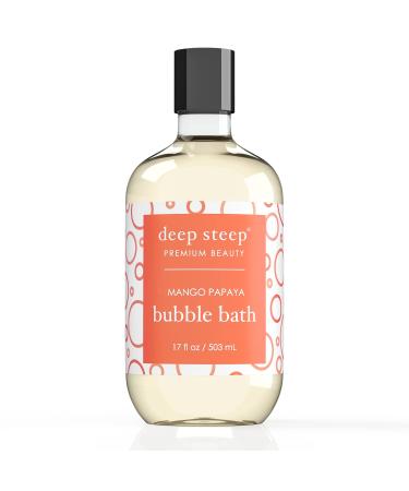 Deep Steep Bubble Bath, Mango Papaya, 17 Ounce 17 Fl Oz (Pack of 1)