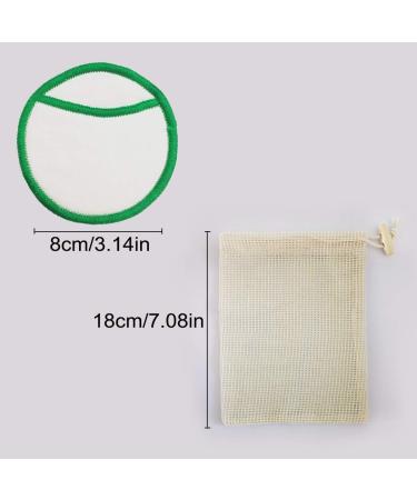 Make Up Remover Pads JUSTDOLIFE 12PCS Makeup Remover Pad 3-Layer Washable Cotton Rounds Makeup Removal Pad - Buy Online on GoSupps.com