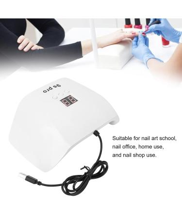 Buy UV LED Nail Lamp 120W - Dual Layer Nail Polish Gel Dryer with 3 Timers | Perfect for Home & Travel Nail Art - Buy Online on GoSupps.com