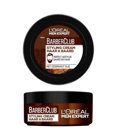 L'Oreal Men Expert Barber Club Beard and Hair Styling Pomade (1 x 75 ml)