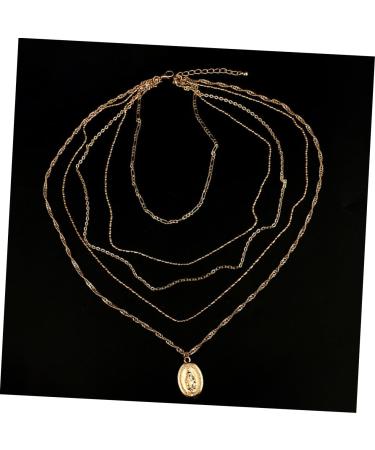 COLLBATH Ladies Necklaces Fashion Unique All-match Stylish Multilayer Pendant Necklace Trendy Choker Necklace for Ladies Women Girls Womens Chain Necklace - Buy Online on GoSupps.com