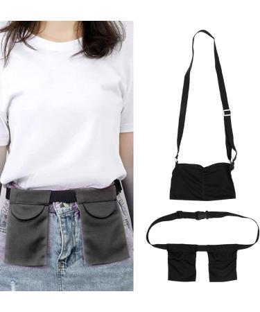 Buy Premium Drain Bags for Tummy Tuck Mastectomy & Ostomy | Adjustable Elastic Mesh Shower Pouch - Black - Buy Online on GoSupps.com