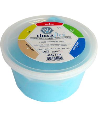 Theraflex Therapy Putty 454 g Extra Firm Blue Hand Training Putty 454 Gramm Blue - Extra Firm